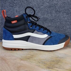 VANS Ultrarange Hi DL MTE Men's Size 12 Blue Black Lace Up Athletic Shoes 500664